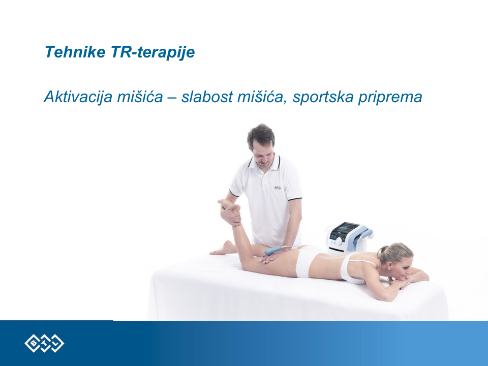 Tecar therapy - application to muscles and tendons